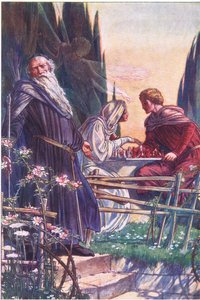 Søte Herre, du spiller meg falsk, illustrasjon fra The Tempest, 1908 av Paul Vincent Woodroffe