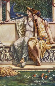The Tempest av William Shakespeare, Act IV, Scene 1 (farge litho)