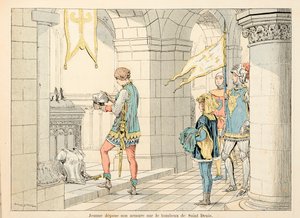 Illustrasjon hentet fra boken "" Joan of Arc "" av Theodore Cahu og illustrert av Paul De Semant (1855-1915): Jeanne d