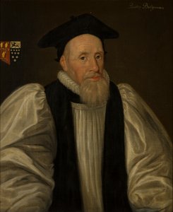 Portrett av John Bridgeman, biskop av Chester (1577-1652), ca. 1597-1621 (olje på lerret) av Paul van (attr.to) Somer