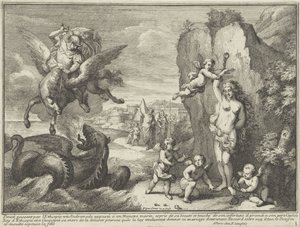 Perseus og Andromeda Mytologiske representasjoner i landskap (serietittel)