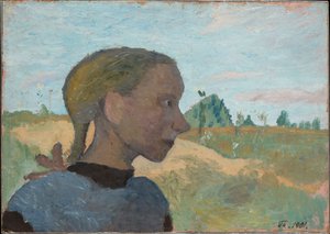 Portrett av en jente av Paula Modersohn-Becker