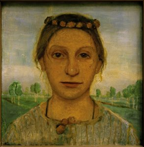 Portrett av søster Herma av Paula Modersohn Becker