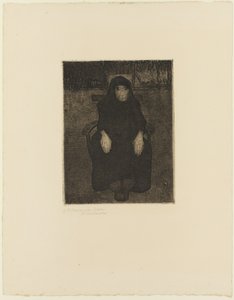 Sittende gammel kvinne av Paula Modersohn Becker