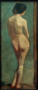 Stående kvinnelig naken bakfra av Paula Modersohn Becker