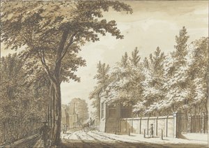 Hofstede Bosch-en-Hoven utenfor Haarlem av Paulus Constantijn la Fargue (attributed to)