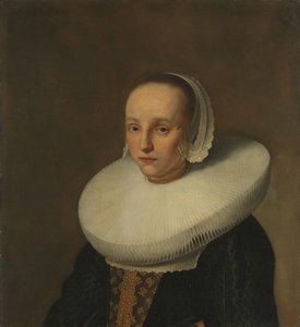 Portrett av Anna van der Does (1609-1650) av Paulus Hennekyn