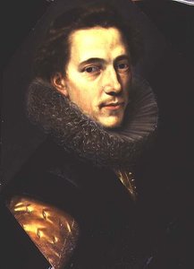 Portrett av en mann med ruff av Paulus Moreelse