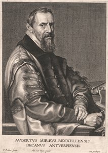 Aubertus Mireus fra Brussel, dekan i Antwerpen av Paulus Pontius