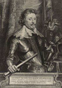 Frederico Henrico (Frederick Henry, Prince of Orange) (gravering på lagt papir) av Paulus Pontius
