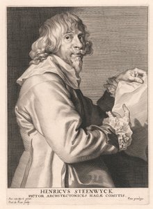 Henricus Steenwyck, arkitektmaler av Haag-greven av Paulus Pontius