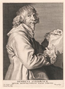 Henricus Steenwyck, arkitektmaler av Haag-greven av Paulus Pontius
