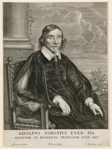 Portrett av Adolph Vorst, professor i Leiden av Paulus Pontius