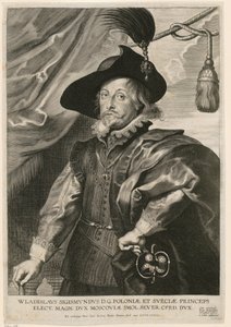 Portrett av Wladislaus IV Vasa, prins av Polen og Sverige av Paulus Pontius