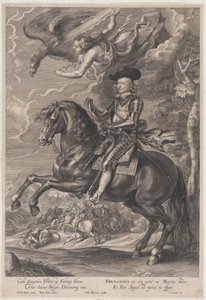 Portrett av kardinal-Infante Ferdinand av Østerrike, til hest, ca. 1640-53., ca. 1640-53. av Paulus Pontius