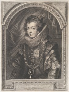 Portrett av Elisabeth av Bourbon, dronning av Spania, 1632., 1632. av Paulus Pontius