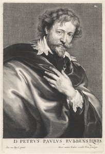 Portrett av maleren Peter Paul Rubens av Paulus Pontius