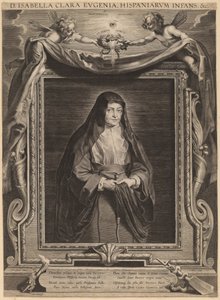 Isabella Clara Eugenia, Infanta fra Spania av Paulus Pontius, after Sir Peter Paul Rubens