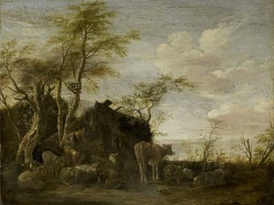 En gjeterhytte av Paulus Potter
