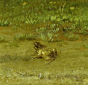 Padde, detalj av en landsmann med sin flokk, 1648 (se 242089) av Paulus Potter