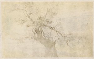 Studie av et knudrete tre av Paulus Willemsz. van Vianen