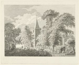 Landsbyutsikt i Maartensdijk, 1753