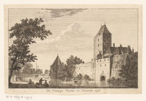 Utsikt over Plompe Toren i Utrecht, 1756 Plompe Toren i Utrecht 1756 (tittel på objekt)