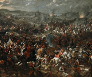 Slaget ved Wien 12. september 1683, ca 1683-84 (olje på lerret) av Pauwel Casteels