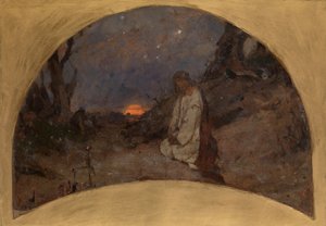 The Agony in the Garden Skisse for St Volodymyrs-katedralen i Kiev, 1886