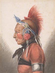 En Osage Warrior, 1811-ca. 1813.