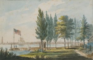 Philadelphia fra over Delaware River, 1811-ca. 1813.