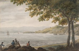 Shad Fishermen på bredden av Hudson River, 1811-ca. 1813.