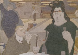 Caricatura Fedor Shalyapin, norvegiană din anii 1910 av Pavel Yegorovich Shcherbov