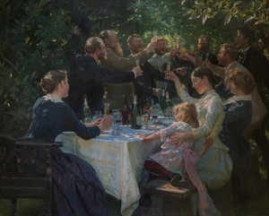 Hipp, hipp, hurra!, 1888. av Peder Severin Krøyer