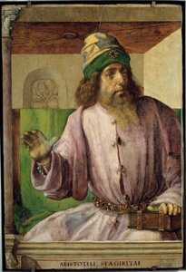 Portrett av Aristoteles, gresk filosof.