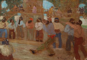 Boccia domstol av Pedro Figari