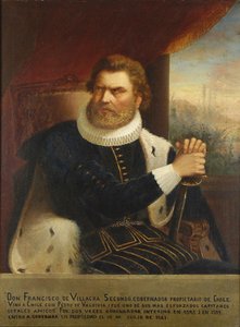 Portrett av Francisco de Villagra, 1873 av Pedro León Carmona