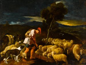 Jacob vanner Labans sauer før skrellede grener, c1612-1622