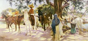 Markedsdag i San Gabriel (1909), Mexico