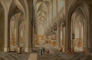 Antwerpen katedral, ca. 16501655. av Peeter Neeffs the Elder