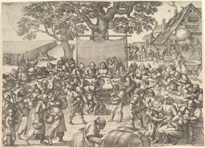 Bondebryllup, 1560. av Peeter van der Borcht