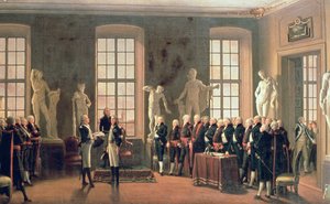 Gustav IV Adolfs besøk ved Kunstakademiet i 1797 av Pehr Hilleström