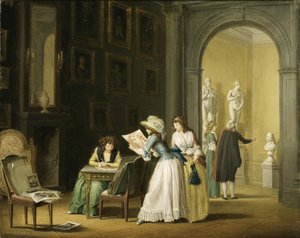 Interiør fra en kunstsamling av Pehr Hilleström