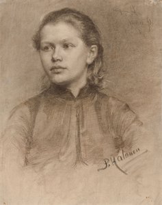 Portrett av en ung kvinne av Pekka Halonen
