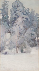 Vinterlandskap av Pekka Halonen