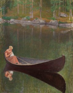 Kvinne i en båt, 1924.