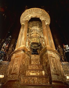 Italia, Lombardia, Milano, catherdal interiør, ciborium av Pellegrino Tibaldi kjent som "il Pellegrini" av Pellegrino Tibaldi