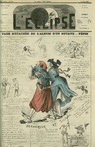 Detachee-side av et Zouave-album. Omslag i "" L
