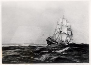 The Endeavour at Sea, 1900, gravert av Lowy