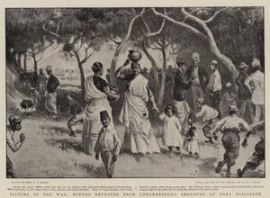 Krigens ofre, hinduflyktninger fra Johannesburg slo leir ved Port Elizabeth av Percy F.S. Spence